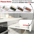 Find Your Spices Instantly! Clear Acrylic Kitchen Organizer Rack