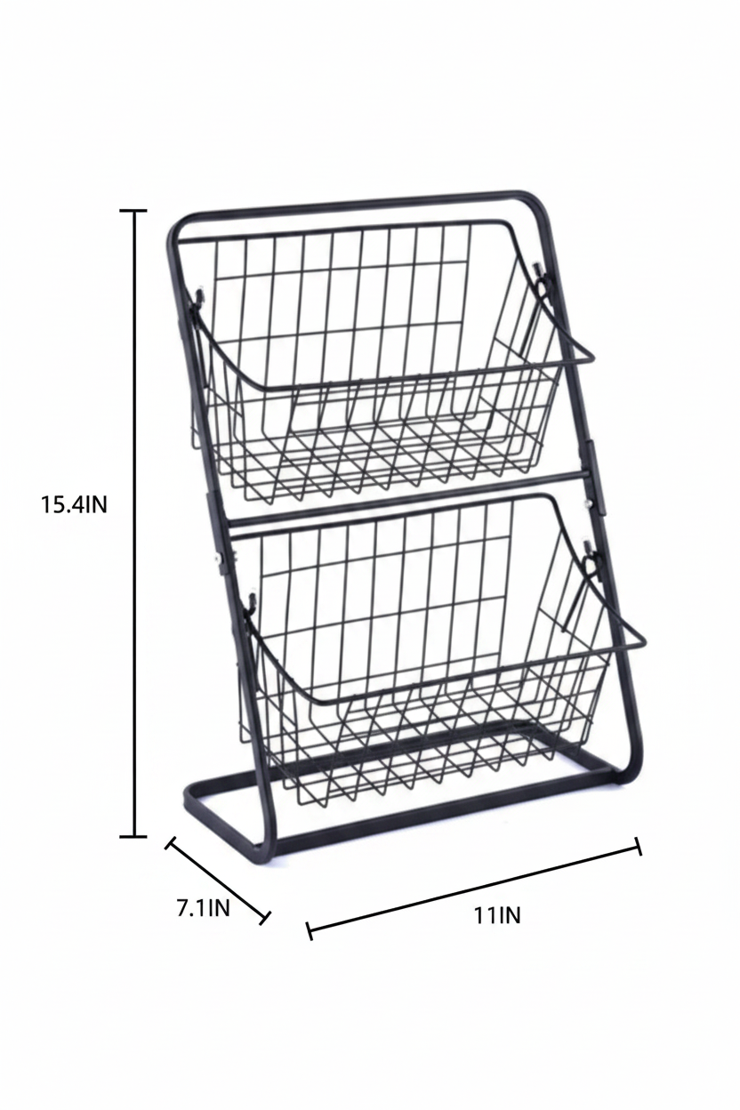 The All-In-One Stainless Steel Rack for Spices & Fruit